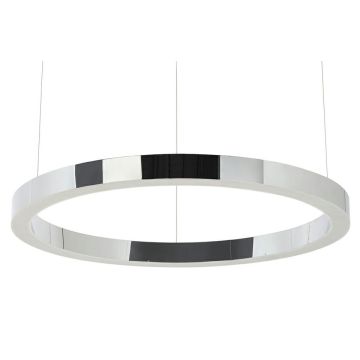 King Home RING JD8169-80.SILVER Závěsná lampa 1x50W/LED 3000K 4000LM IP20