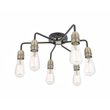 Dar Lighting Kiefer KIE0622 Stropní lampa 6x60w/e27 ip20