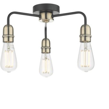 Dar Lighting Kiefer KIE5322 Stropní lampa 3x60w/e27 ip20