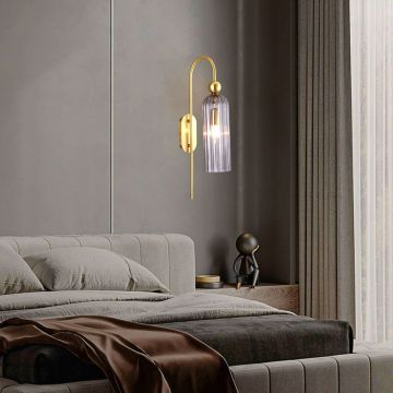 Light Prestige Piega LP-939/1W smoked Nástěnná lampa 1x40W/E14 IP20