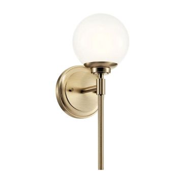 Kichler Benno KL-BENNO1-CPZ Nástěnná lampa 1x3W/G9 3000K 300lm IP44