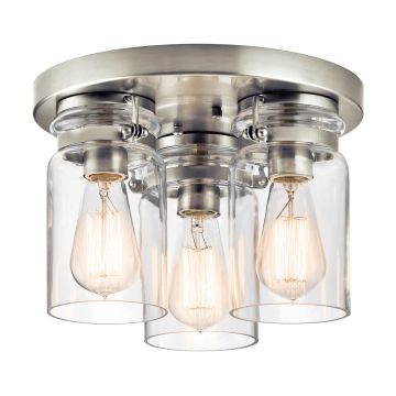 Kichler BRINLEY KL-BRINLEY-F-NI Stropní lampa 3x60W/E27