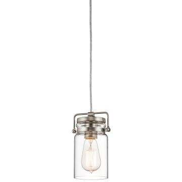 Kichler BRINLEY KL-BRINLEY-MP-NI Závěsná lampa 1x60W/E27