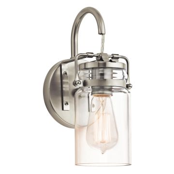 Kichler BRINLEY KL-BRINLEY1-NI Nástěnná lampa 1x60W/E27