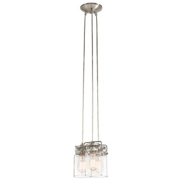 Kichler BRINLEY KL-BRINLEY3-NI Závěsná lampa 3x60W/E27