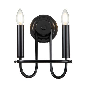 Kichler Capitol Hill KL-CAPITOL-HILL2-BLK Nástěnná lampa 2x40 W/E14