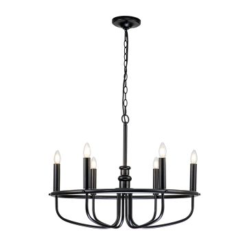 Kichler Capitol Hill KL-CAPITOL-HILL6-BLK Lustr 6x40 W/E14
