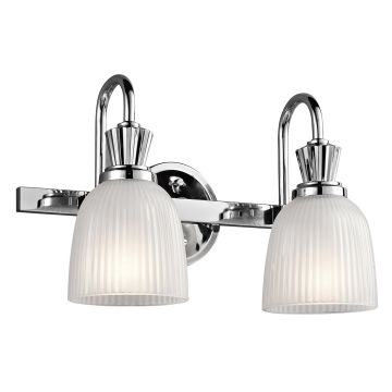 Kichler CORA KL-CORA2-BATH Nástěnná lampa 2x3,5W/G9 2x320LM IP44