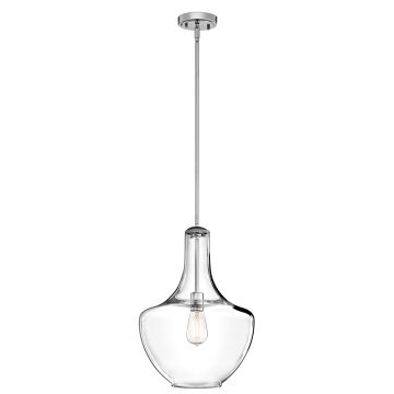 Kichler EVERLY KL-EVERLY-P-M-CH Závěsná lampa 1x60W/E27
