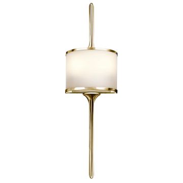 Kichler MONA KL-MONA-S-PB Nástěnná lampa 2x3,5W/G9 320LM IP44