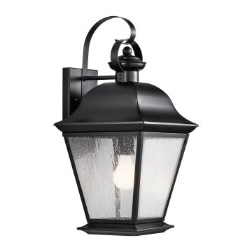Kichler Mount Vernon KL-MOUNT-VERNON2-L-BK Nástěnná lampa 1x60W/E27 ip44