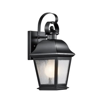 Kichler Mount Vernon KL-MOUNT-VERNON2-S-BK Nástěnná lampa 1x60W/E27 ip44