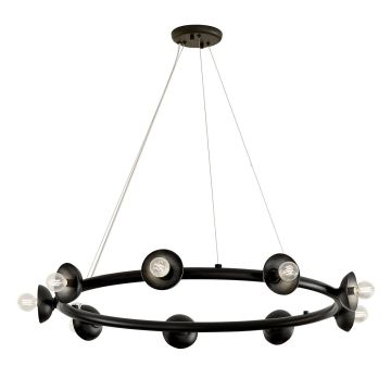 Kichler Palta KL-PALTA9-BK Lustr 9x40W/E14 IP20