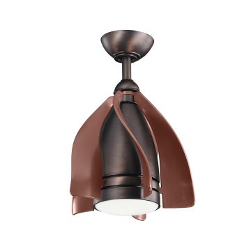 Kichler Terna KLF-TERNA-15-BB Wentylator 1x10W/LED 3000K 1116 lm IP20