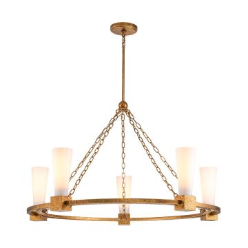 Elstead Lighting Kristy KRISTY5-DG-OPAL Lustr 5x40W/E27 IP20