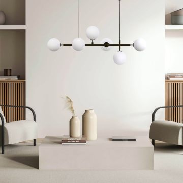 Light Prestige Alisa LP-005/6P BK/WH Závěsná lampa 6x40W/E14 IP20
