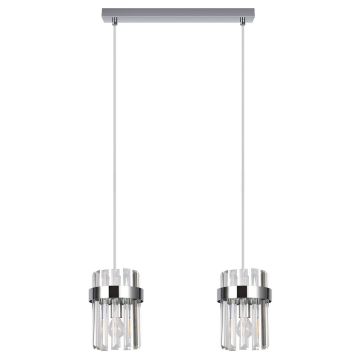 Light Prestige Vetro LP-2910/2L CH Závěsná lampa 2x10W/E14 IP20
