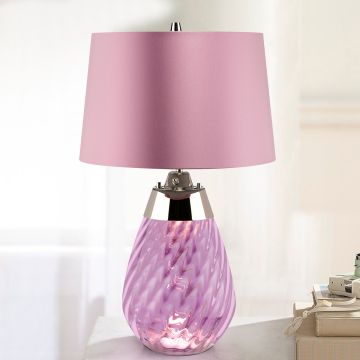 Elstead Lighting LENA SMALL LENA-TL-S-PLUM Stolní lampa 1X7W/GU10+1x60W/E27