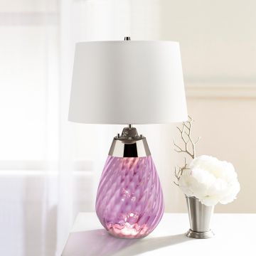 Elstead Lighting LENA SMALL LENA-TL-S-PLUM-OWSS Stolní lampa 1X7W/GU10+1x60W/E27