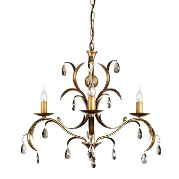 Elstead Lighting LILY LL3-ANT-BRZ Lustr 3x60W/E14
