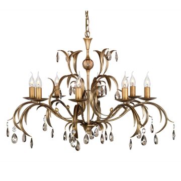 Elstead Lighting LILY LL8-ANT-BRZ Lustr 8x60W/E14