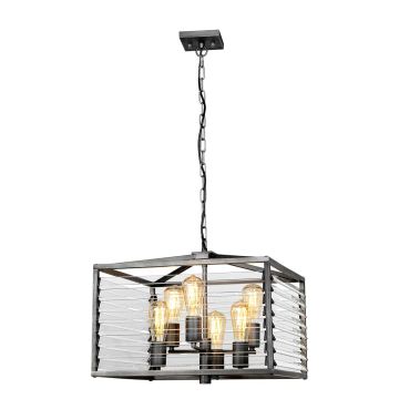 Elstead Lighting Louvre LOUVRE-6P Lampa wisząca 6x60W/E27
