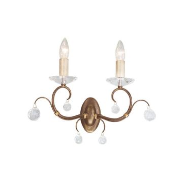 Elstead Lighting LUNETTA LUN2-BRONZE Nástěnná lampa 2x60W/E14