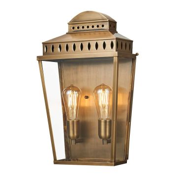 Elstead Lighting MANSION MANSION-HOUSE-L-BR Nástěnná lampa 2x60W/E27 IP44
