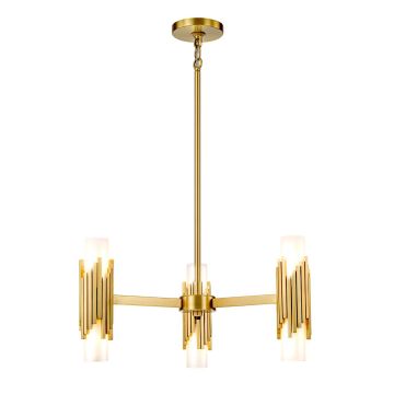 Elstead Lighting Marvele MARVELE6-AB-OPAL Lustr 6x40W/E14 IP20