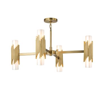 Elstead Lighting Marvele MARVELE8-AB-OPAL Lustr 8x40W/E14 IP20