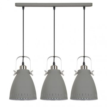 Italux FRANKLIN MD-HN8026S-3-GR+S.NICK Závěsná lampa 3x60W/E27
