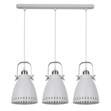 Italux FRANKLIN MD-HN8026S-3-WH+S.NICK Závěsná lampa 3x60W/E27