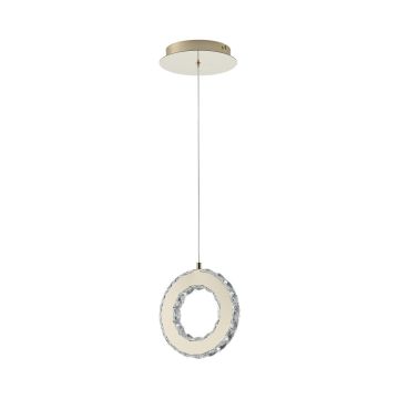 Zuma Line GIRONA MD3713-1-3GT Závěsná lampa 1x10W/LED 3000K 1100lm IP20