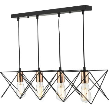Dar Lighting Midi MID0422 Závěsná lampa 4x40w/e27