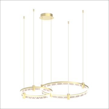 Milagro ELEGANCE ML0997 Závěsná lampa 2x72W/LED 4000K 4600lm IP20