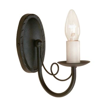 Elstead Lighting MINSTER MN1-BLACK Nástěnná lampa 1x60W/E14