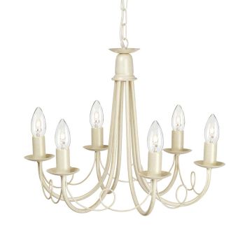 Elstead Lighting MINSTER MN6-IV-GOLD Lustr 6x60W/E14