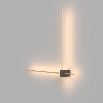 Maytoni PARS C070WL-L12GB3K Nástěnná lampa 2x12W/LED 3000K 1050LM IP20