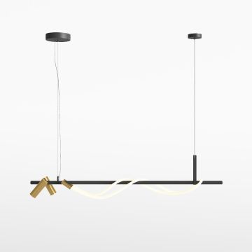 Maytoni TAU MOD166PL-L30GB3K Závěsná lampa 4x42W/LED 3000K 1500LM IP20