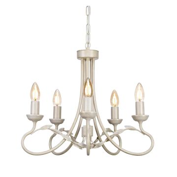 Elstead Lighting OLIVIA OV5-IVORY-GOLD Lustr 5x60W/E14