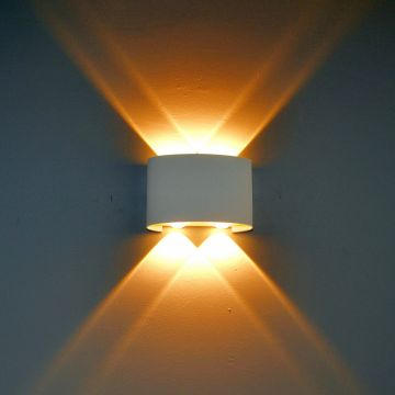 Italux Ortelo OWL-6650-2-WH-3K Nástěnná lampa 4x4W/LED 3000K 336lm IP54
