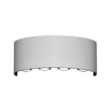 Italux Ortelo OWL-6650-4-WH-3K Nástěnná lampa 8x8W/LED 3000K 738lm IP54