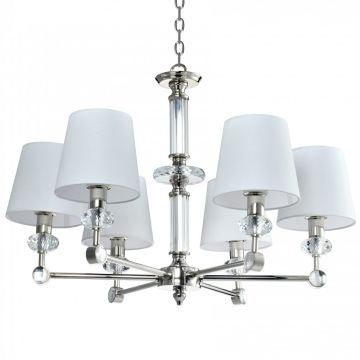 Cosmolight DOHA P06285 WH NI Lustr 6x40W/E14 IP20