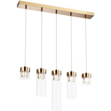 Zuma Line GEM P0389-05E-F7AC Závěsná lampa 5x28W/G9