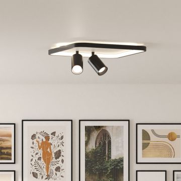 Light Prestige Parma LP-0612/2C Square BK Bodové světlo 2x50W/GU10 3000K|4000K|6000K IP20