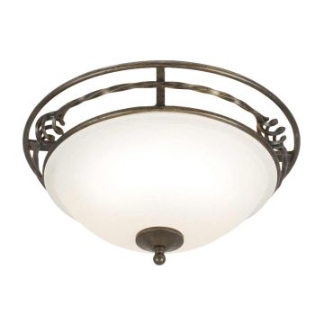 Elstead Lighting PEMBROKE PB-F-A-BLK-GOLD Stropní lampa 2x60W/E27