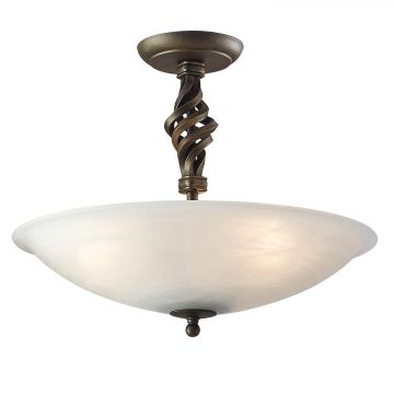 Elstead Lighting PEMBROKE PB-SF-A-BLK-GOLD Stropní lampa 3x60W/E27