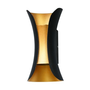 Italux DANTE PL-356-M BK+GD Nástěnná lampa 10W/LED 4000K 580LM IP54