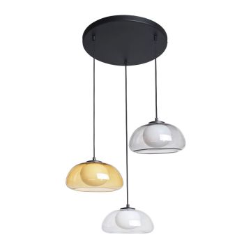 Italux Ainale PND-54637-3-BK-SG Závěsná lampa 3x7W/G9 IP20