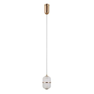 Italux Alani PND-34375-1-HBR Závěsná lampa 1x6W/LED 3000K 588lm IP20